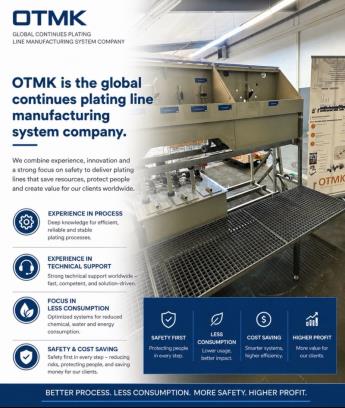OTMK Group – Precision Equipment & Automation for Advanced Continuous Plating Solutions